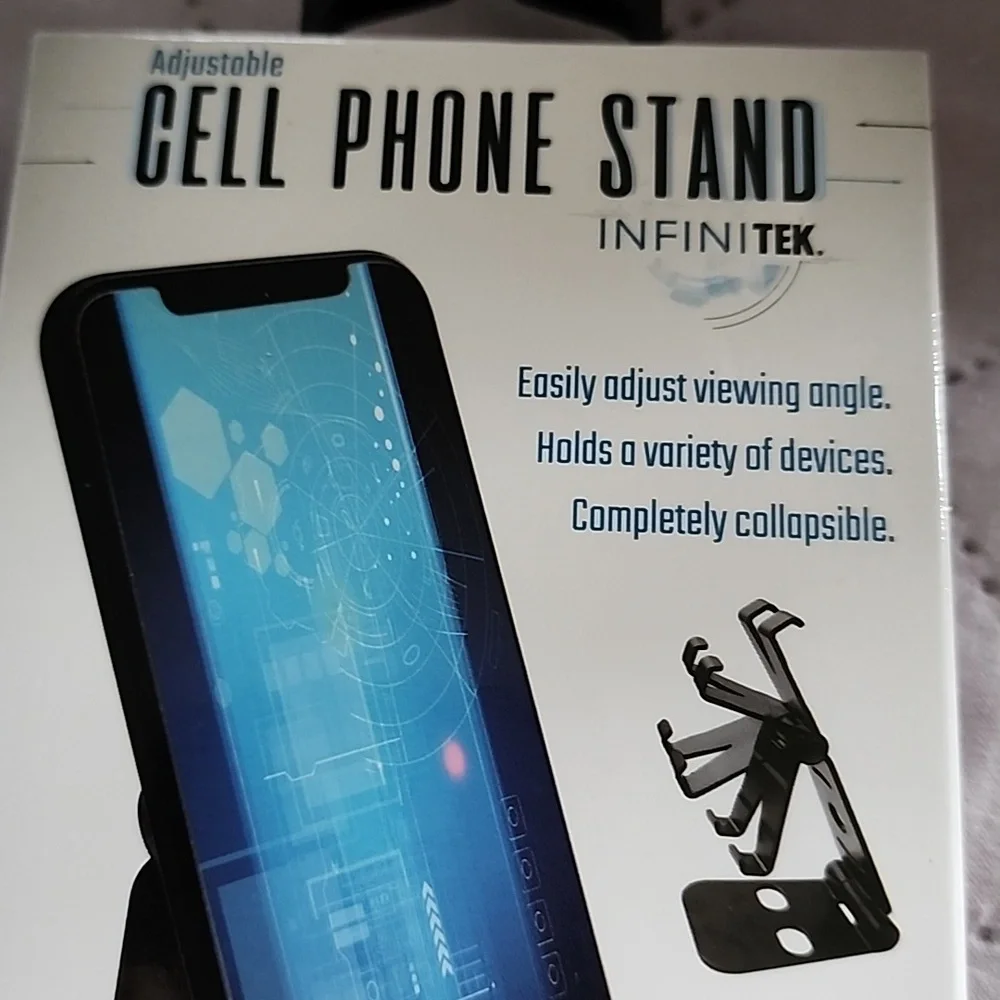 Black Adjustable Cell Phone Stand